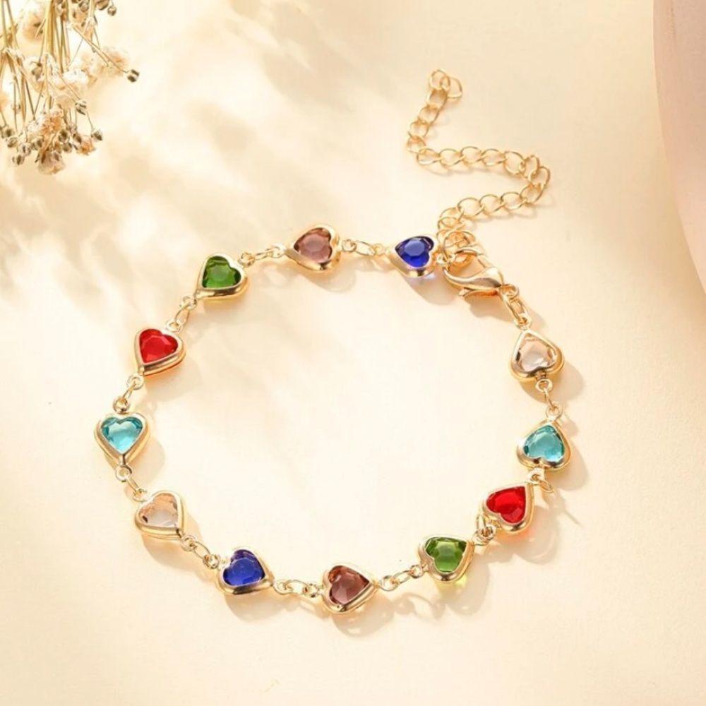 3for$20 NEW Rhinestone Heart Decor Bracelet